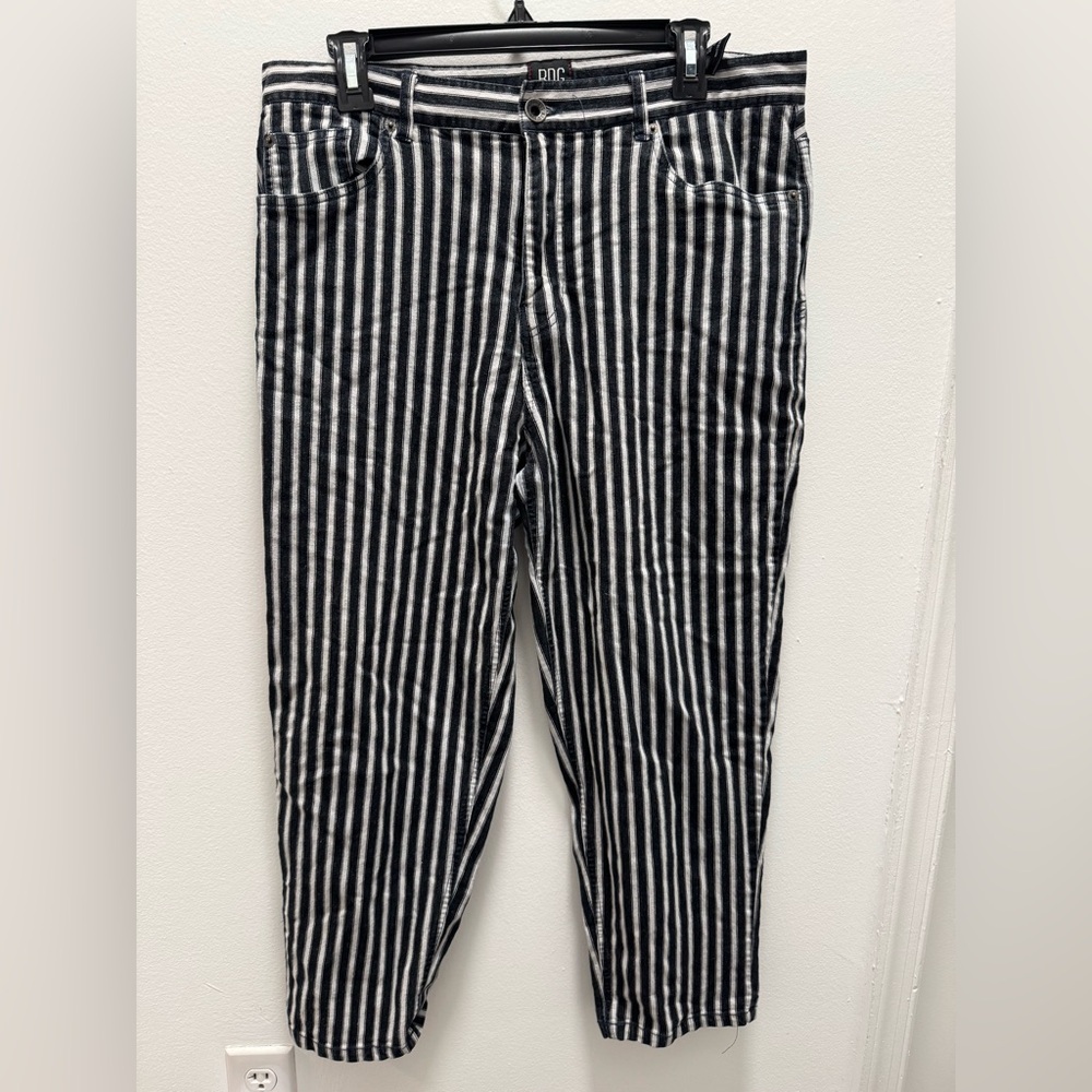 BDG Black and White Vertical Stripe Men’s Pants